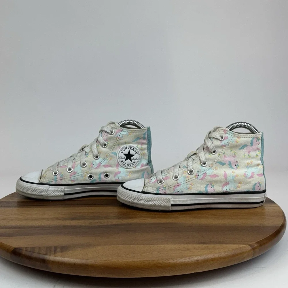 Big Kids Girls Converse Chuck All Star Unicorns Hi‎ Top Sneakers Shoes Size 1 Y